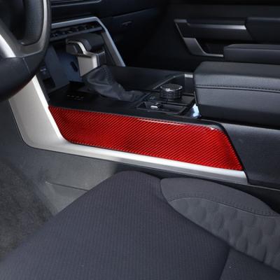 Rote Carbonfaser Wasserbecherhalter Panel Abdeckung Aufkleber für Toyota Tundra -24