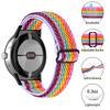 For Google Pixel Watch 3 41mm/Watch 2/Pixel Watch Elastic Watch Strap Replacement Watch Band with Black Connector