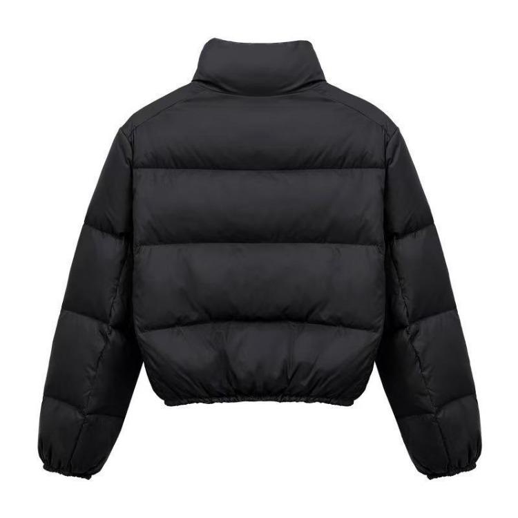 New Women's Solid Color Kendou Style Zip Up Cotton Coat Warm Thick Fashionable Autumn Winter Coat