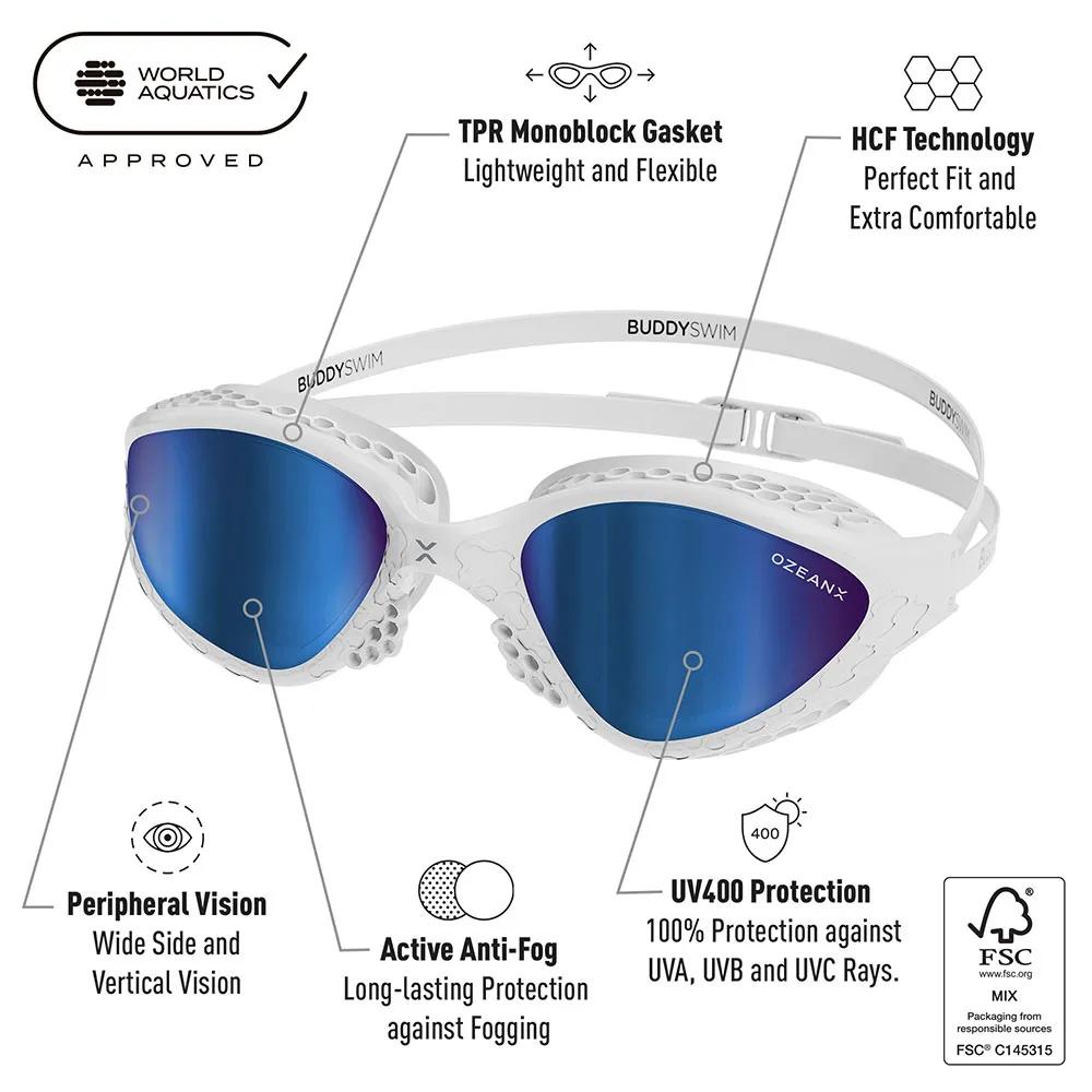 Buddyswim Swimming Goggles OzeanX Mirror