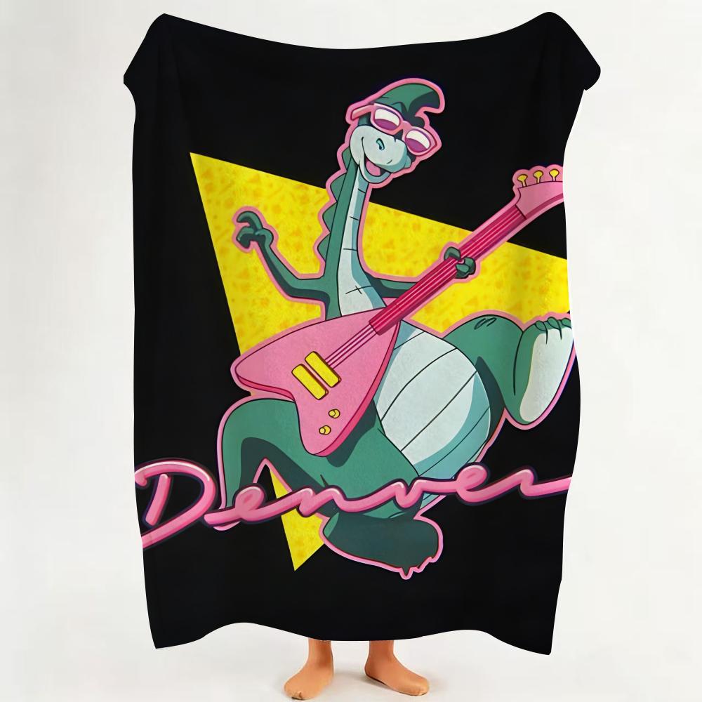

Cartoon D Denver the Last Dinosaur Throw hot Flannel Throw Blanket Suitable for Sofa Living Room Bedroom soft 75cmx90cm