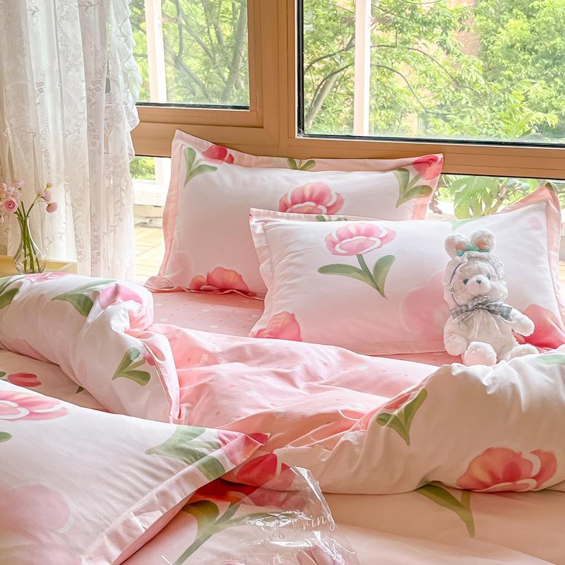 2pcs 100% Cotton Pillowcases, Soft & Breathable,Comfortable for Bedroom or Guest Room, Guest Room Bedding | Classic Design | Envelope Closure