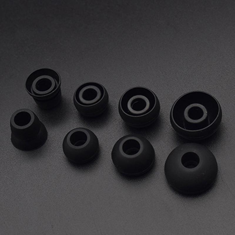 

8 шт., изолированные от шума, мягкие противоскользящие съемные наушники-вкладыши для Beats Power3 чёрный