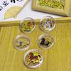 Year of the Horse 999 Pure Gold Cartoon Phone Sticker Series with Adhesive