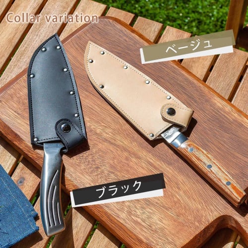 [.co.jp] Shimomura Kihan Knife Case, Portable, Black, Made In Japan, Button Closure, Fits 15-16.8cm Blades, Suitable for Knife Storage, Outdoor Campin