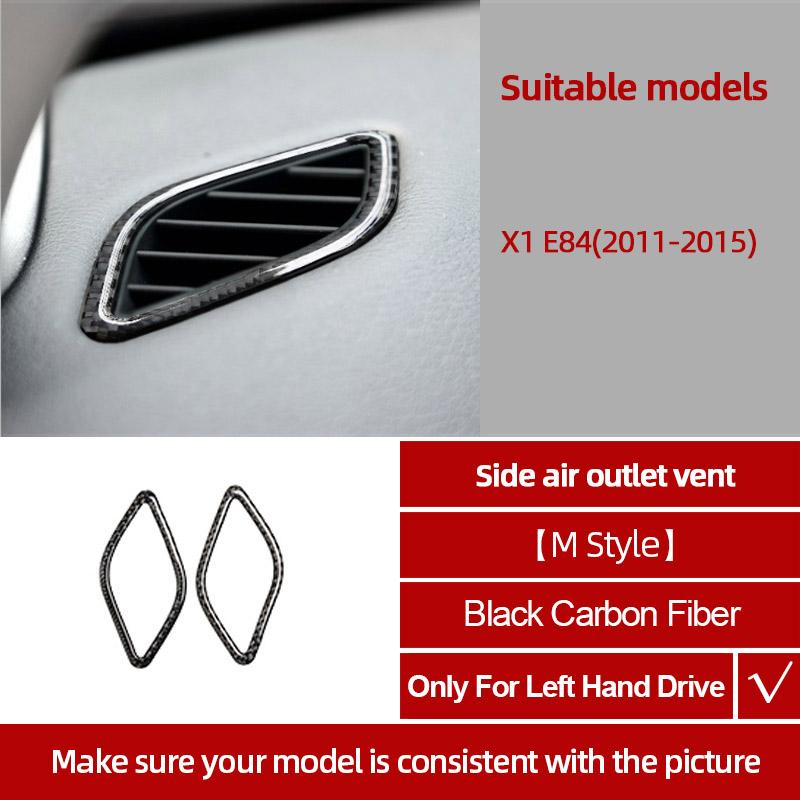 For BMW X1 E84 2011-2015 Carbon Fiber Center Console Gear CD Door Panel Trim Sticker Decoration Car Interior Tuning Accessories