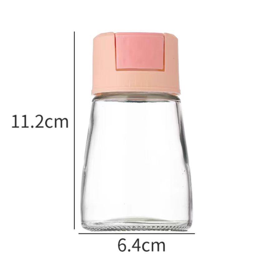 Sealed Glass Salt Control Shaker Set - Moisture-Proof Kitchen Seasoning Bottles 