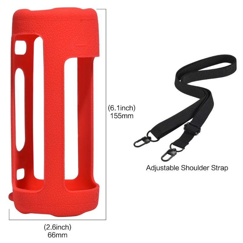 Shockproof Silicone Protective Cover For GRIP Portable Speaker With Comfortable Shoulder Strap Storage Bag Replacement