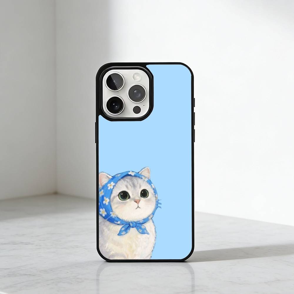 Cute Cat  Phone Case For iPhone17,16,15,14,13 Plus,Pro Max Magnetic For Magsafe Wireless Charging