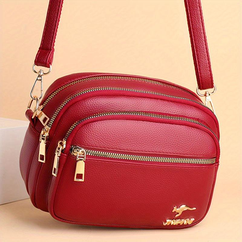

Trendy Multi-layered Fashiable Bag For Women, Versatile Crossbody Bag, Large Capacity For Daily Work Commute.