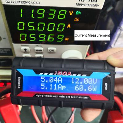 2025 New RC Model 150A/200A High Precision Watt Meter Power Analyzer Backlight LCD Wattmeter with Photovoltaic Connector