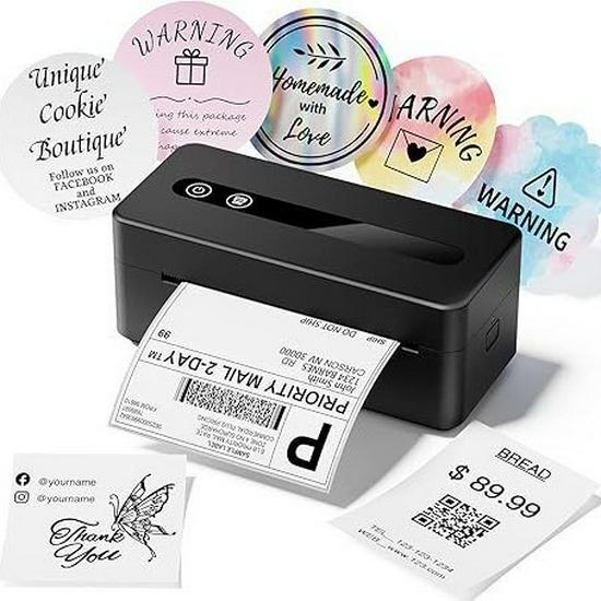 Phomemo Express Printer: Portable Wireless Thermal Label Maker, Inkless and Mobile Phone Compatible.
