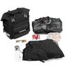 1/2 Motorcycle Accessories Frame Crash Bars Bag SaddleBag 20L Universal Side Rear Seat Bag Pack Travel Motorbike Luggage Storage