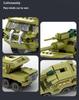 Children's Military Tank & Rocket Building Blocks Kit - Interlocking Toy for Boys