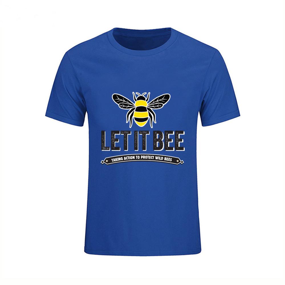 Honey Bee Fashion Funny T Shirt Lovely Personality Man Art Custom Cotton O Neck T