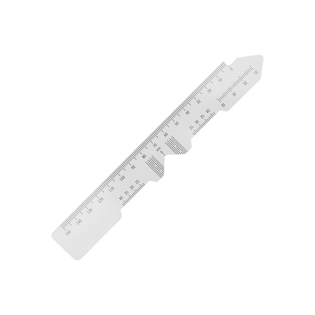 5pcs Ophthalmic PD Ruler Clear Data Marking Smoothing Edges Pupillary Distance Ruler for Hospitals