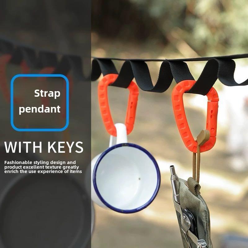 1-5 PCS of key chain outdoor backpack hiking hook, camping hiking bag buckle, outdoor hiking backpack buckle, key D buckle