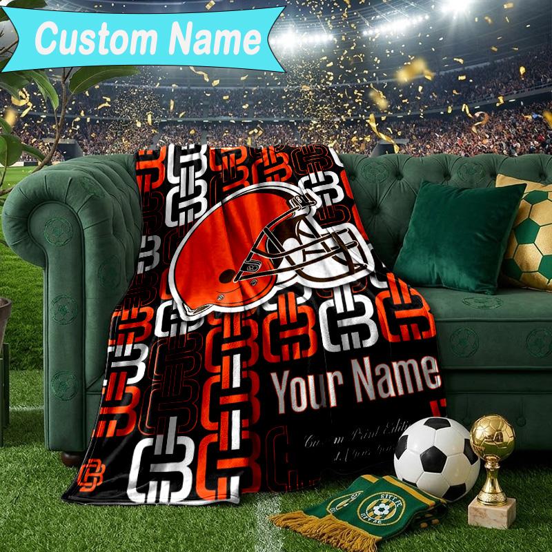 Custom Name Blanket Bengals Helmet Blanket Bedding Blanket for Travel, Camping, Living Rooms, Offices, Sofas, Fan Christmas Gift