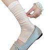 Summer Lightweight Stocking Stack Stockings Footed Leg Cover Ballet Style Long Socks Mesh Leg Stockings Pure Cotton Socks