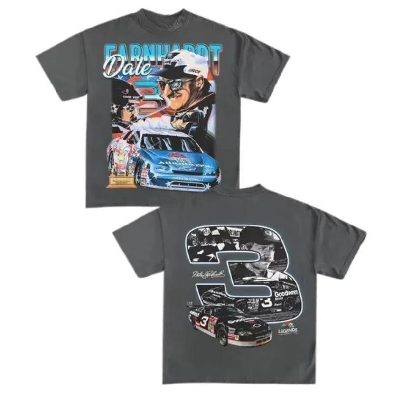 Maglietta NASCAR Dale Earnhardt » Corse » T-Shirt Pesante Vintage - Leggende Magliette Pesanti Alta Qualità e Comoda Estate