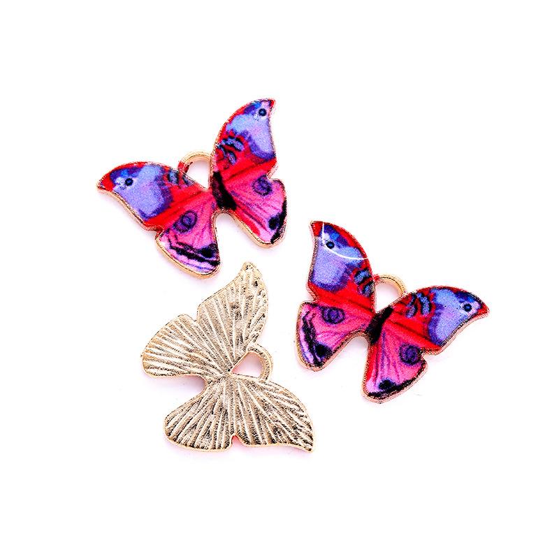 Diy Fashion Accessories Color Butterfly Accessories Alloy Drip Accessories