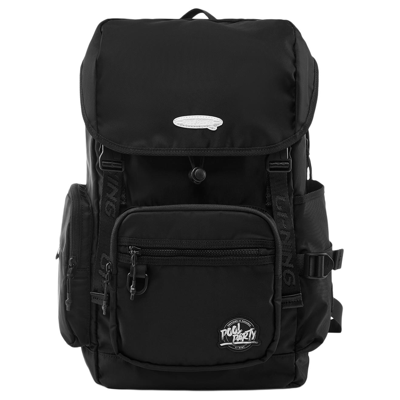 Li Ning X League Of Legends Collaboration Pool Party Casual Versatile Nylon Backpack Unisex Backpack Black ABSU377-1 Black