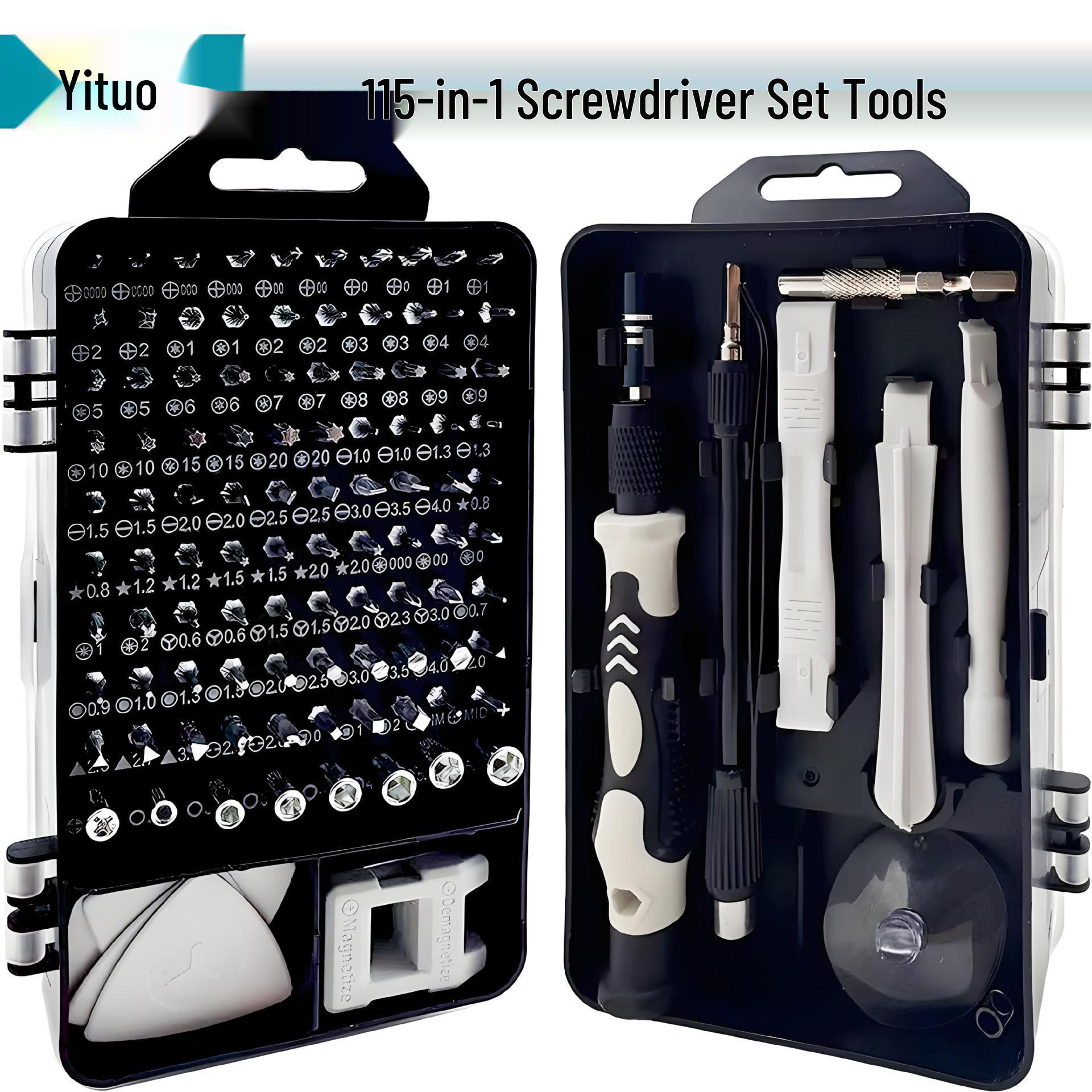 115-in-1 Magnetic Precision Screwdriver Set for Electronics Repair