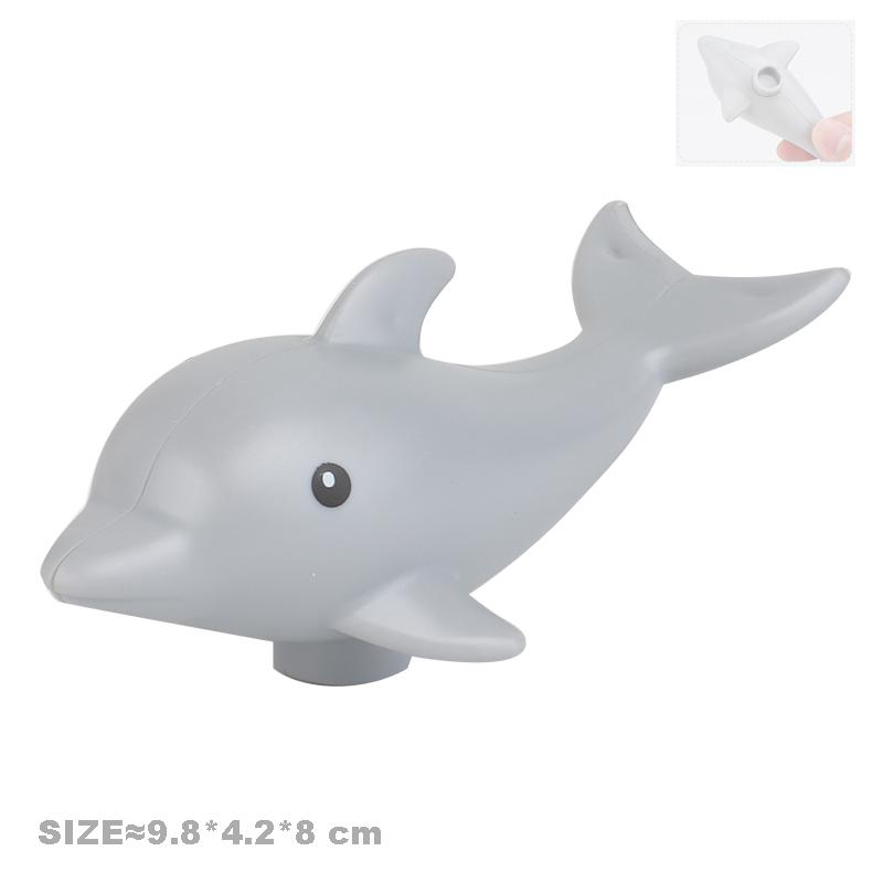 Velké stavební kostky Pohyblivá roztomilá zvířata ze zoo Klokan Duplo doplňky Hladký materiál Vzdělávací hračky pro děti