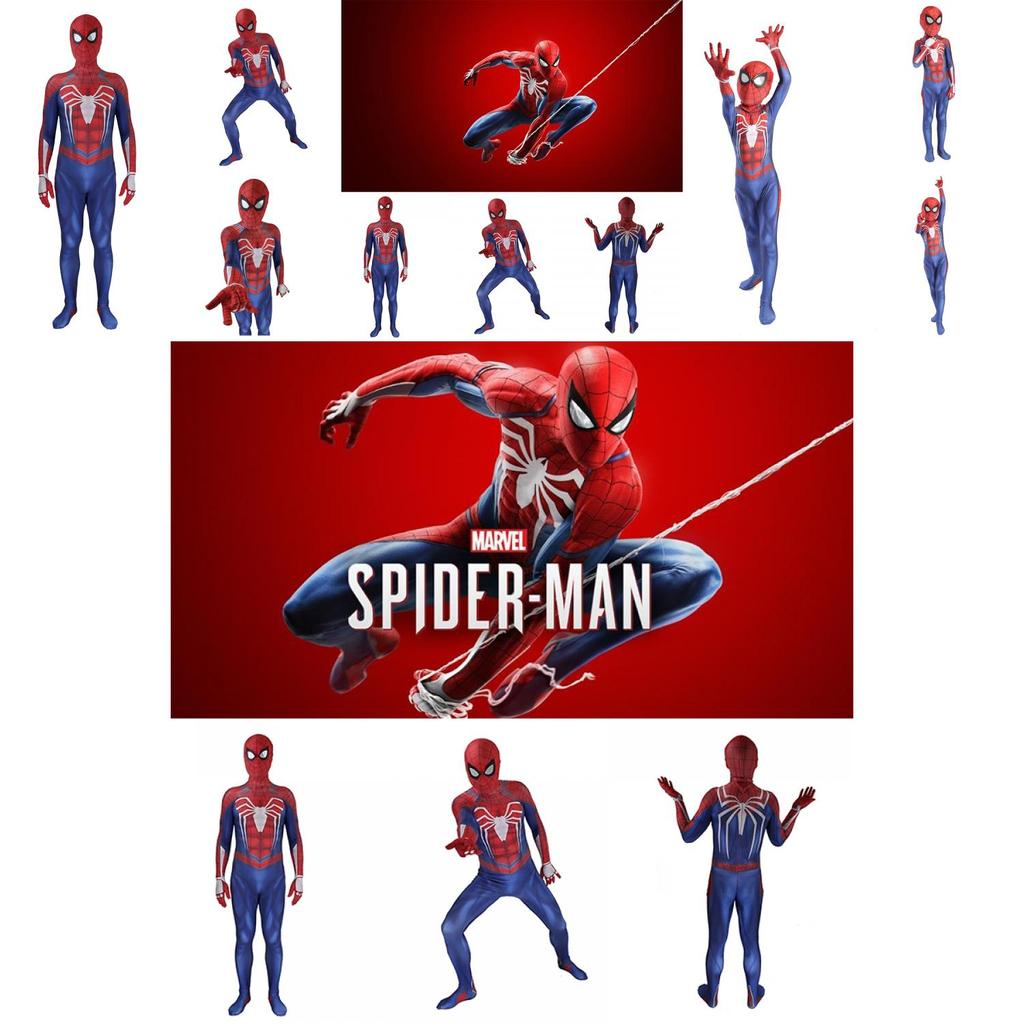 Ps4 Spiderman Jumpsuit Cosplay Costume For Kids And Adults Perfect Stitches