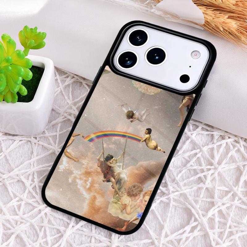 Renaissance angels Cute Lovely Shockproof Phone Case for iPhone 17 Air 16e 15 11 12 14 13 Pro Max Cover Coque