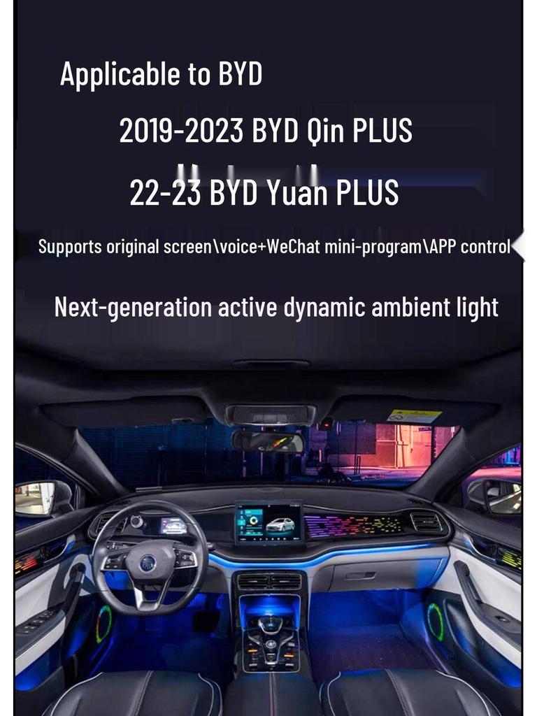Multi-Color Ambient Light for BYD Qin Plus/Yuan Plus/Qin L Car Interior