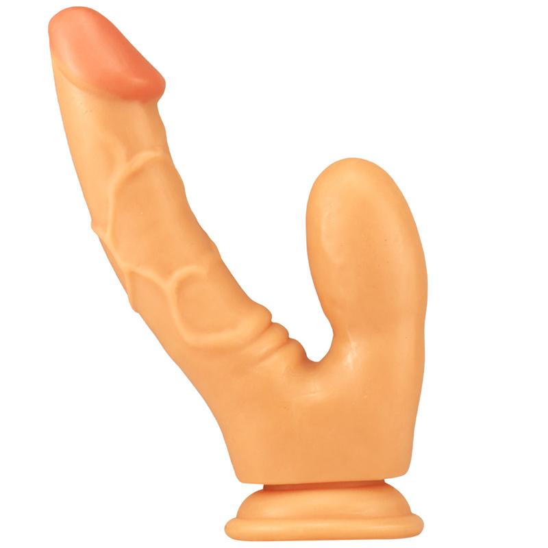 Double Tube Pinch Female Double-headed Dildo G-spot Backcourt Stimulator