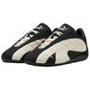 Puma Speedcat Plus Top Grain Cow Leather Support Lightweight Thermal Low Top Casual Shoes Unisex Black White 403429-03