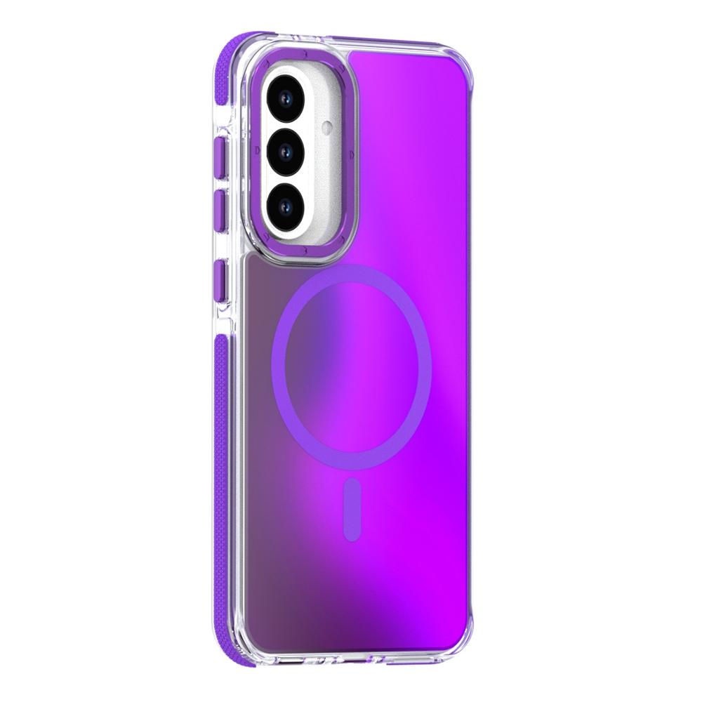 Para Capa Samsung Galaxy A56 5G Compatível com MagSafe TPU Acrílico com Mudança de Cor Capa Traseira para Telefone