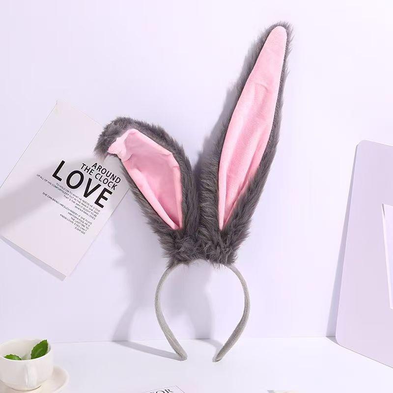 Halloween Long-Haired Rabbit Ear Lolita Headband - Fashionable Cosplay Accessory