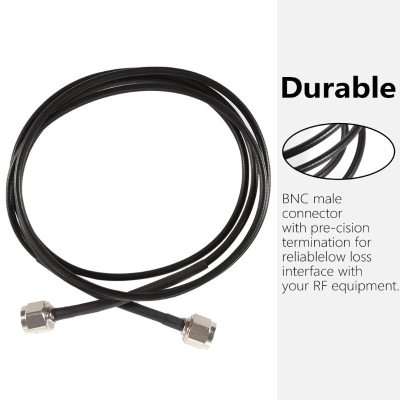 Konektory BNC samec-BNC samec Koaxiální koaxiální pigtail kabel 50ohm RG58 koaxiální kabel 3,3 stopy