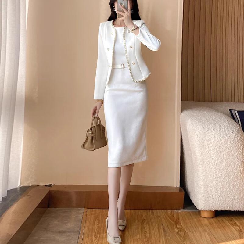 Taluoman Women's Suit Jacket & Dress Set