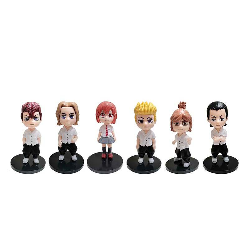 

Токийские мстители 6 шт. Модель фигурки Игрушка Ханагаки Такэмичи Рюгудзи Кен Баджи