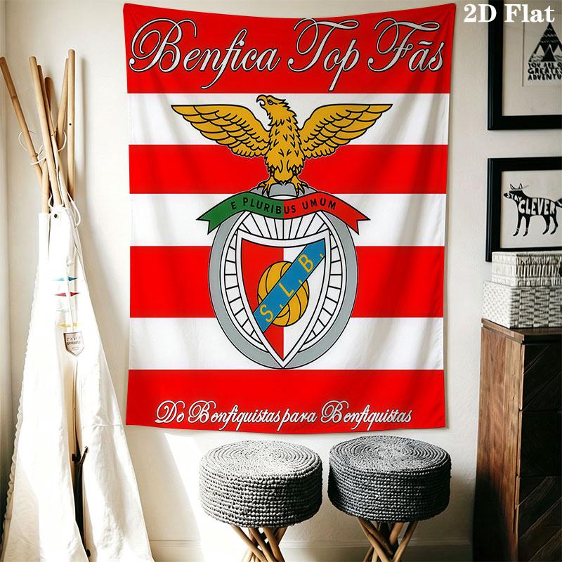 Benfica LOGO Wall Hanging Printed Fabric Blanket Decorative Tapestries for Bedroom Living Room Home Decor