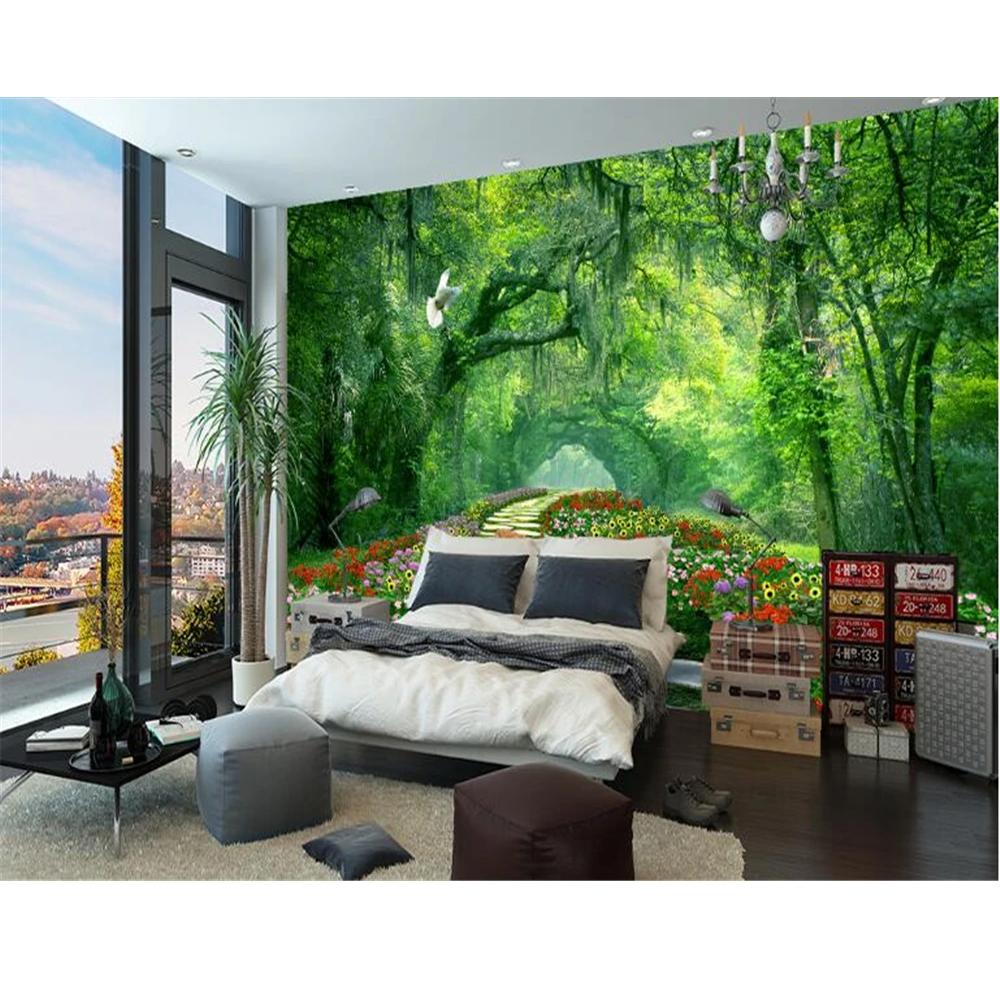 Forest Park 3d Wallpaper Landscape Wall Mural Living Room Bedroom Tv Background Mural