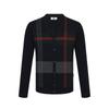 Men S Wool100 Check Pattern Cardigan dmw1Swcd101n1