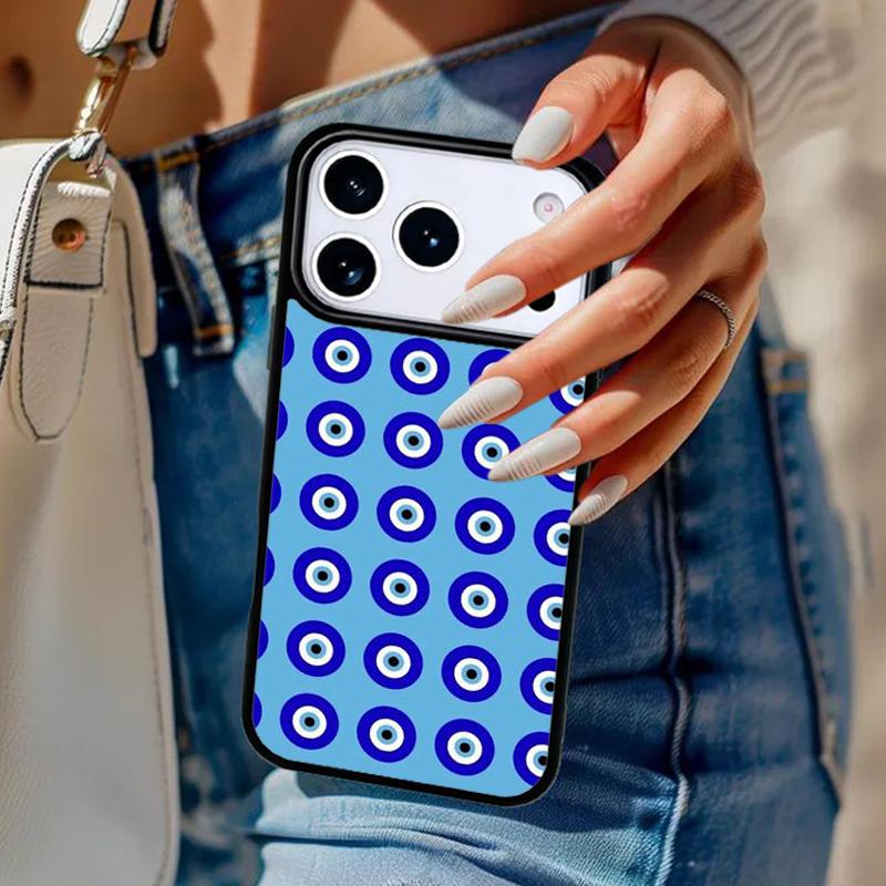 Evil Eye print Phone Case For iPhone 17 Air 14 15 13 12 Max Cover For Apple 14 15 16 16e 11 Pro Max Plus