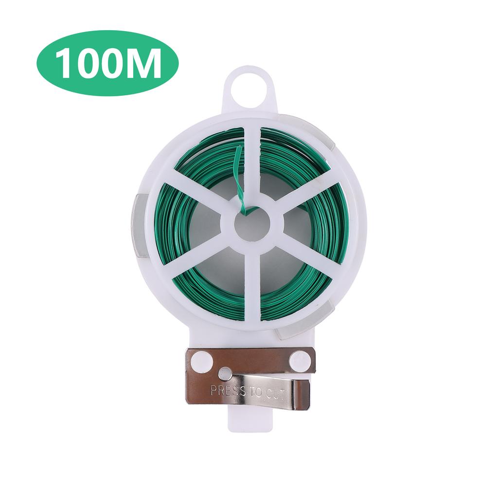 20-100m Garden Plant Tie Plant Branch Climbing Vine Fixed Clip Green Garden Plant Tie Plant Branch Climbing Vine Fixed Cable Tie