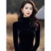 Women S Elegant Black Velvet A Line Midi Dress For Formal Occasions