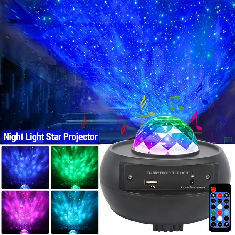Led Music Starry Sky Projector Light Remote Control Watermark Starry