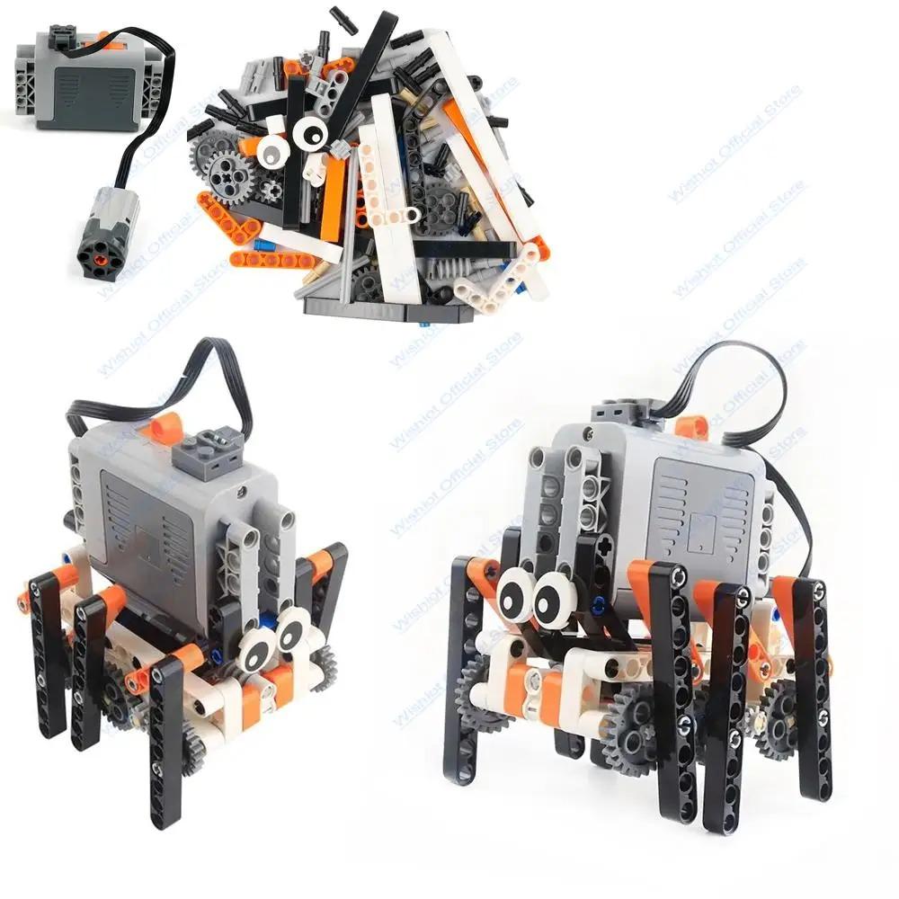 Creative 66844 Hexapod Bionic Technological Building Blocks Set Walking Robot Power Motor Educational DIY MOC Bricks Toys Gifts