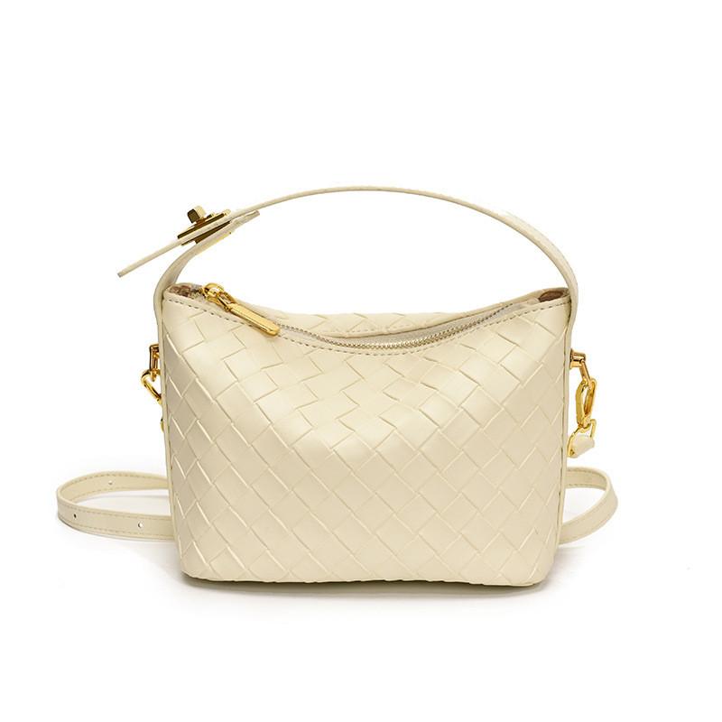 

Сумка кроссбоди из искусственной кожи с тканой текстурой, однотонная, модная женская