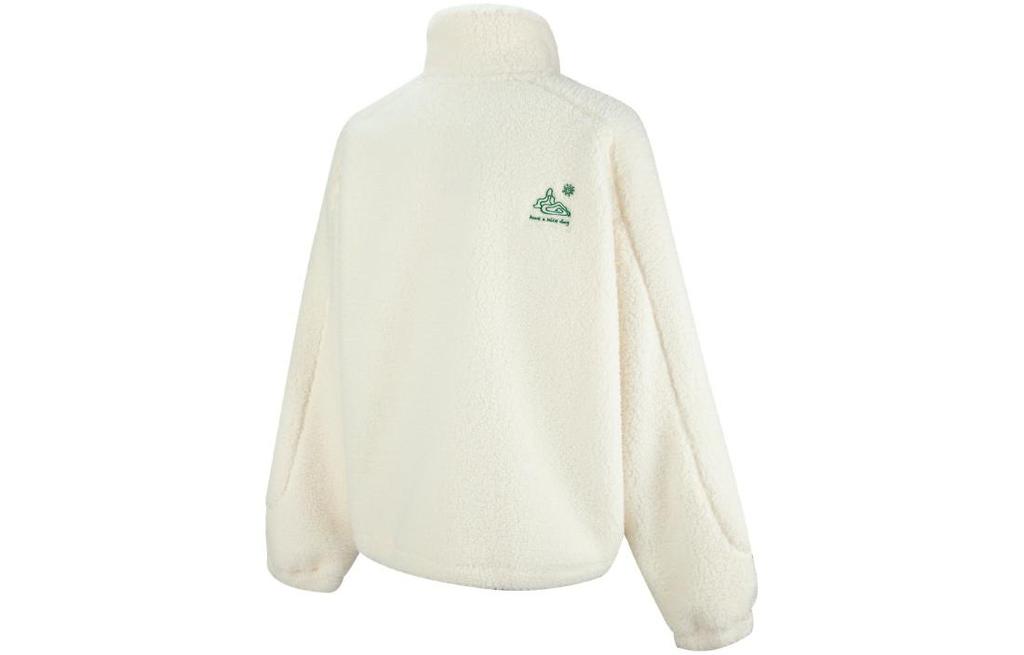 Puma Velvet Jackets Women's Pure White Stand Collar Thickened 539954-65