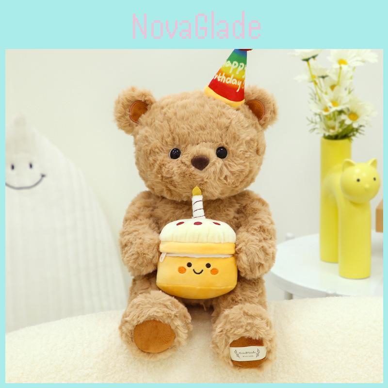 Adorable Brown Plush Teddy Bear For Kids Soft Cuddly Stuffed Animal Gift Perfect For Birthdays