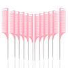 Rat Tail Comb Set - Professional Fine-Tip Comb, Anti-Static Hair Dye Comb & Steel Pin Hairbrush,Suitable for All Hair Types